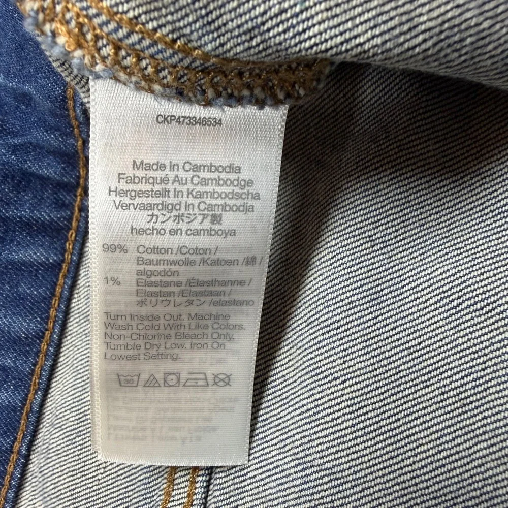 Madewell The Perfect Vintage Wide-Leg Jean 30P Petite High Rise Patch Pocket